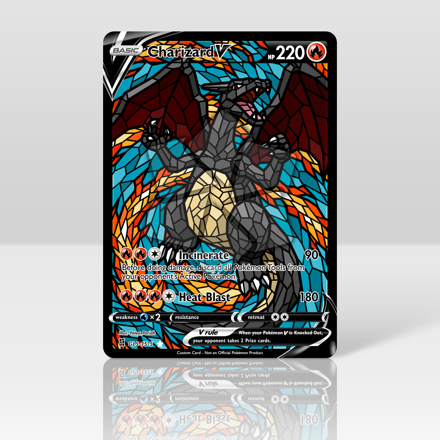 Charizard V - Stained Glass