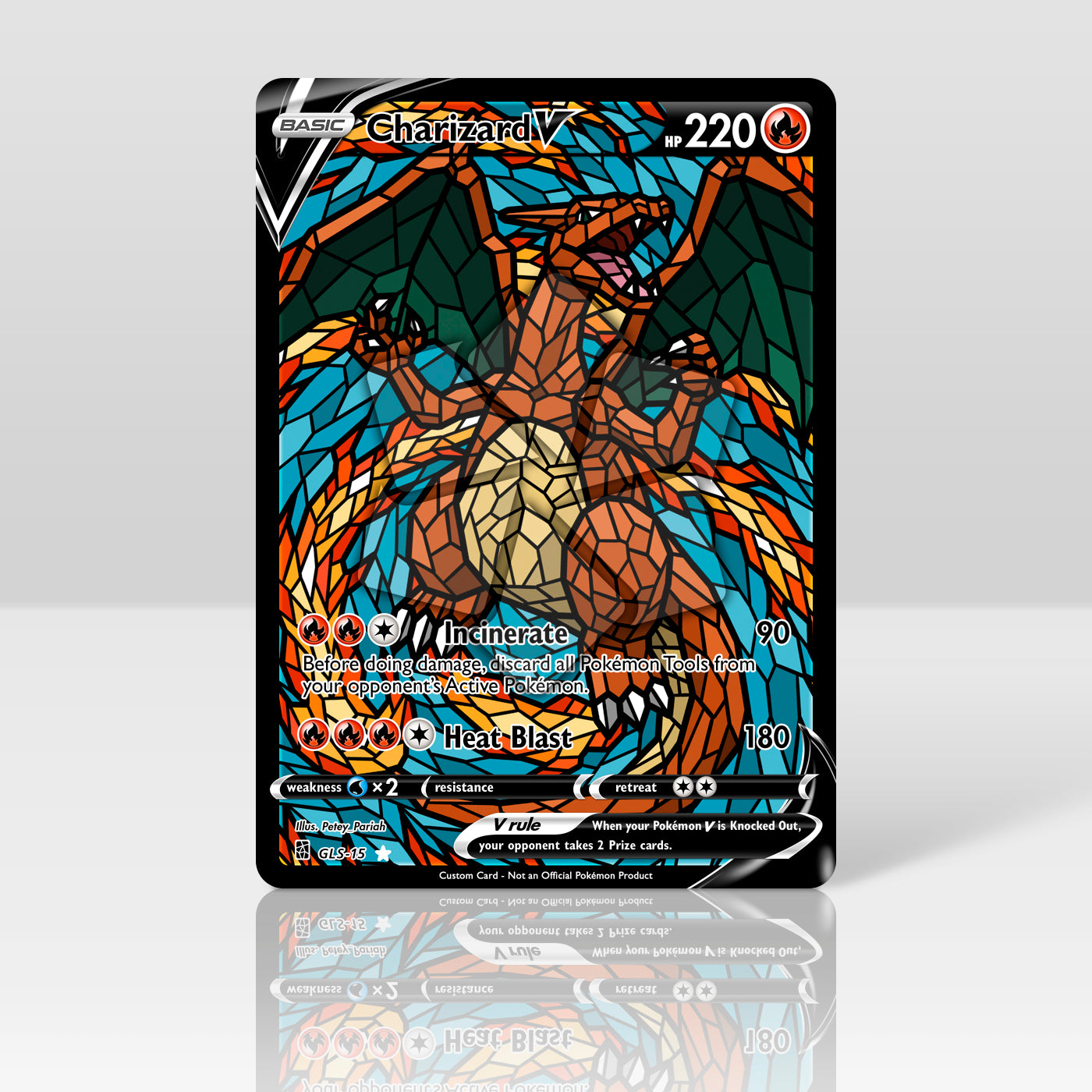 Charizard V - Stained Glass