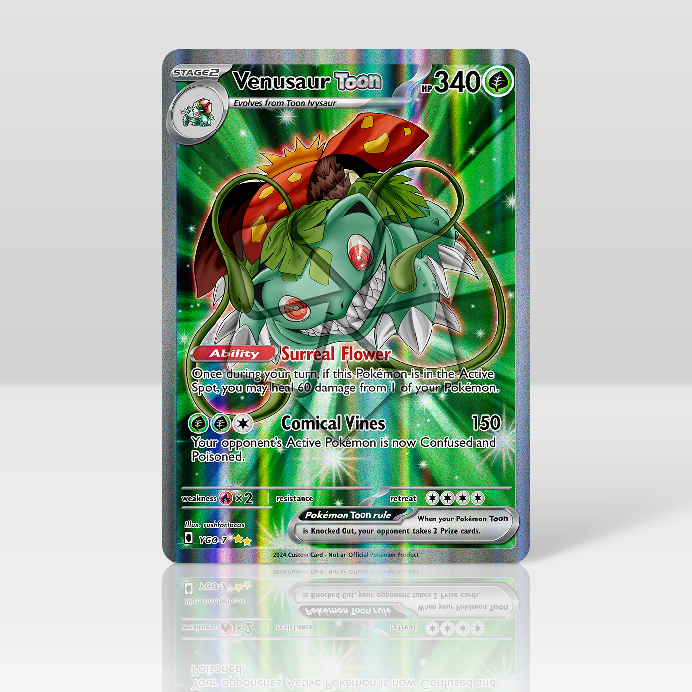Venusaur Toon - Yu-Gi-Oh Crossover