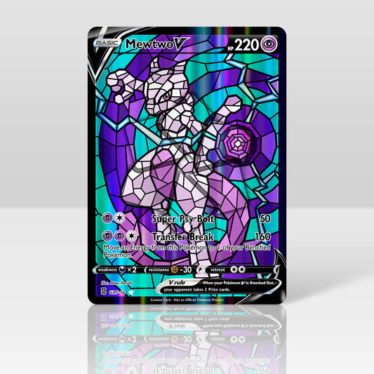 Mewtwo V - Stained Glass