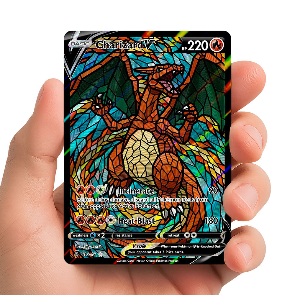 Charizard V - Stained Glass