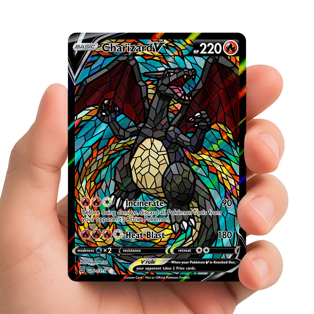 Charizard V - Stained Glass