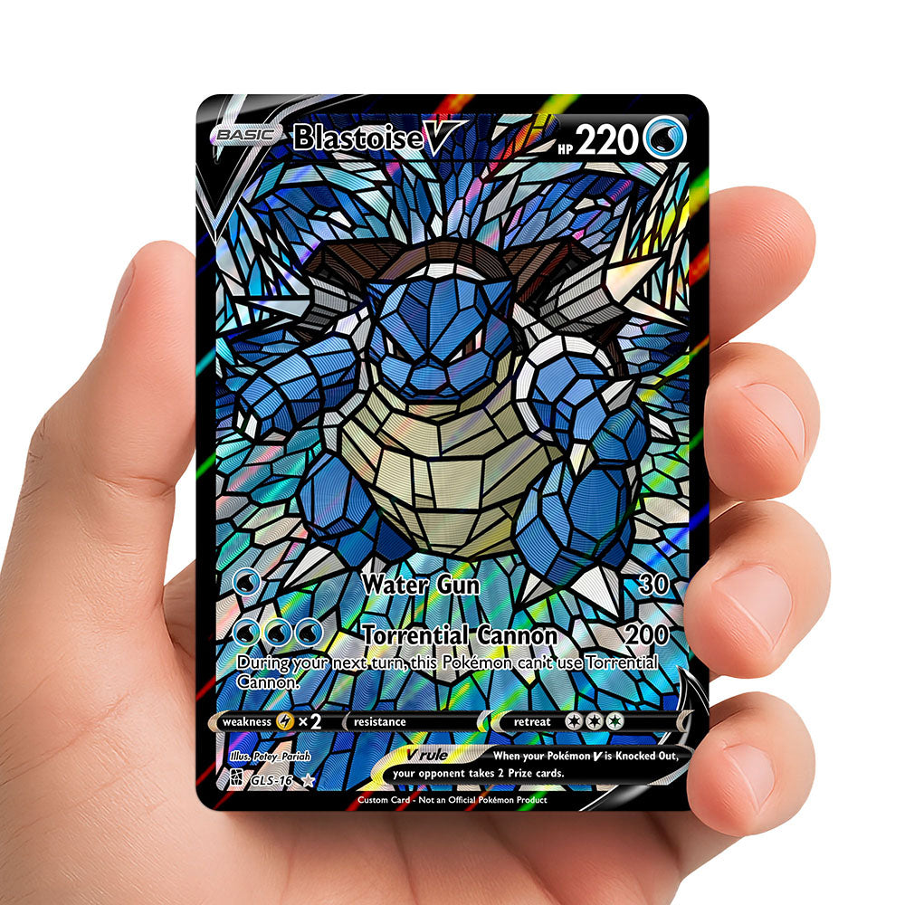 Blastoise V - Stained Glass