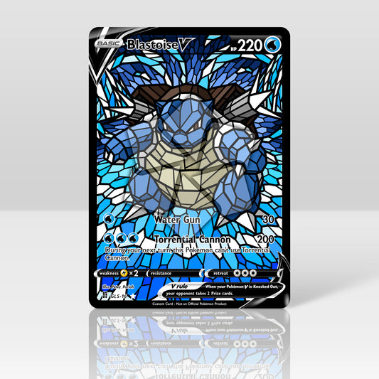 Blastoise V - Stained Glass