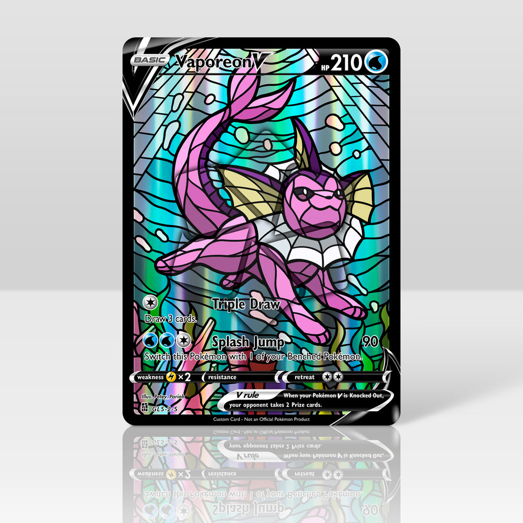 Vaporeon V - Stained Glass - Clearance