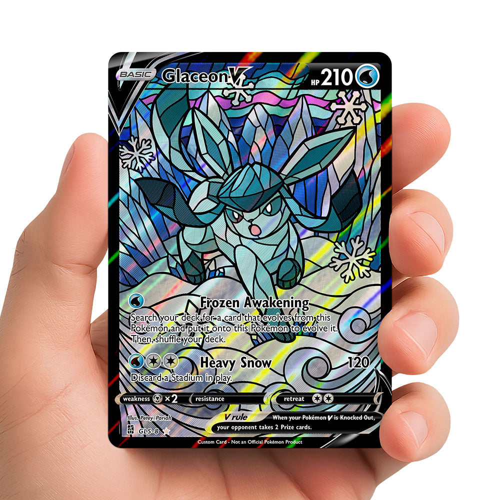 Glaceon V - Stained Glass
