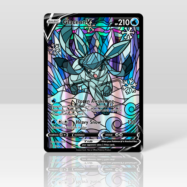 Glaceon V - Stained Glass